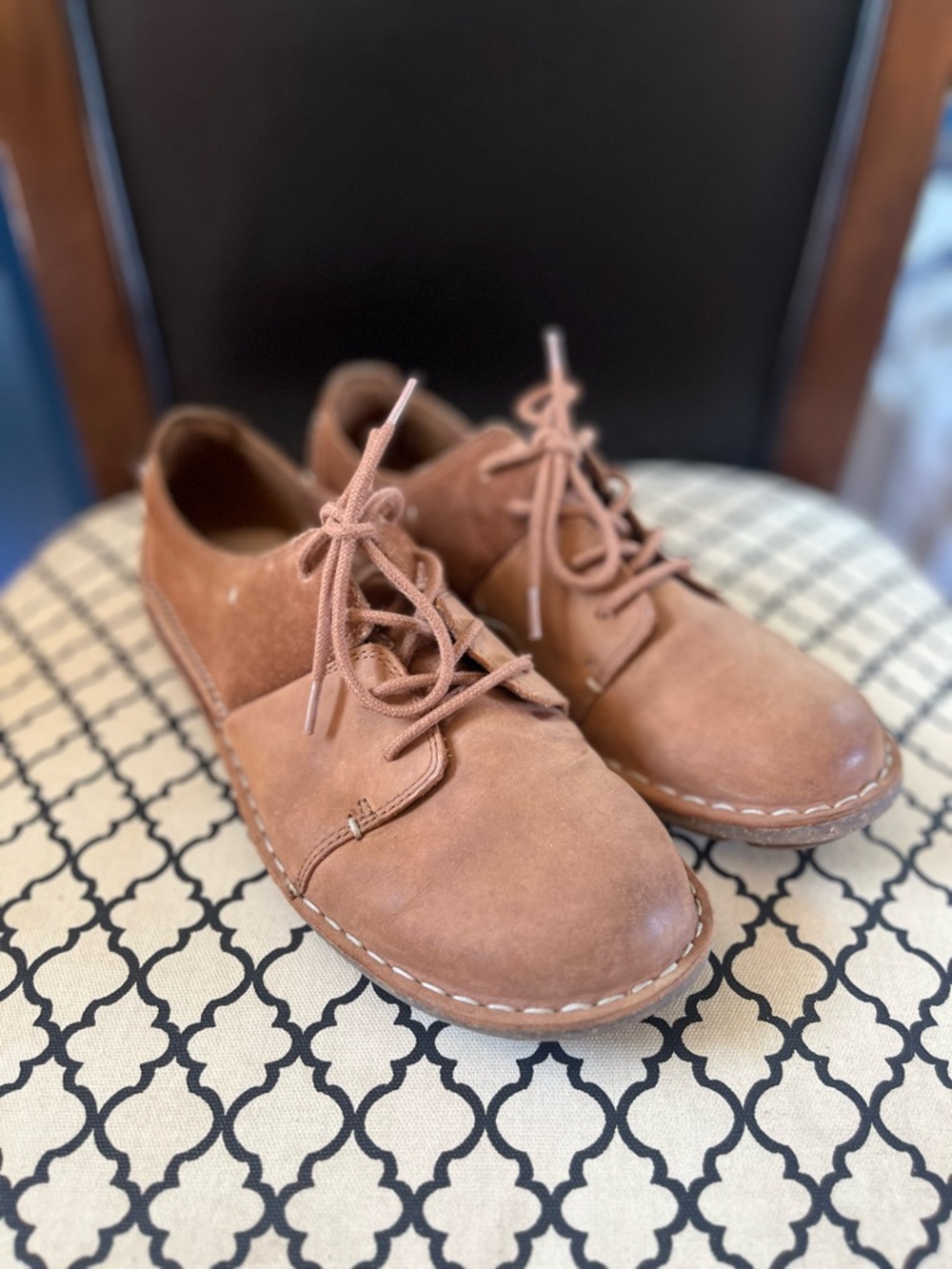 Clarks Women's Suede Lace-Up Oxfords